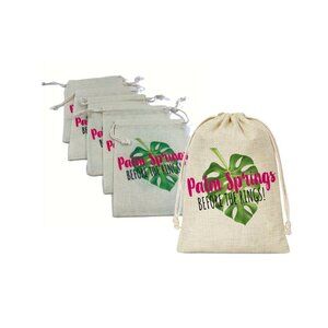 Bridal Shower Drawstring Gift Bags Palm Springs
